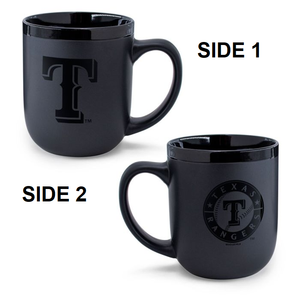 Texas Rangers Coffee Mug 17oz Matte Black - WinCraft
