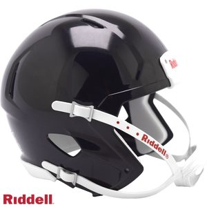 Helmet Riddell Blank Replica Mini Speed Style Black with White Parts - Riddell