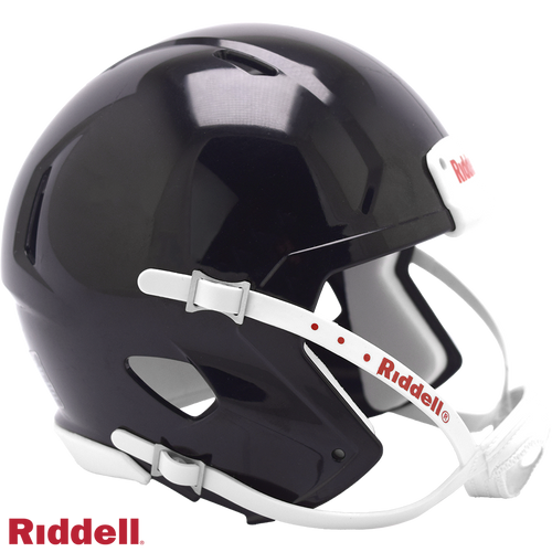 Helmet Riddell Blank Replica Mini Speed Style Black with White Parts - Riddell