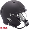 Helmet Riddell Blank Replica Mini Speed Style Matte Black with Black Parts - Riddell