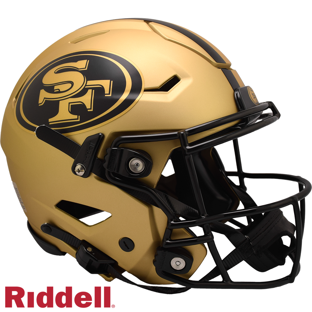 San Francisco 49ers Helmet Riddell Authentic Full Size SpeedFlex Style Rave Alternate - Riddell