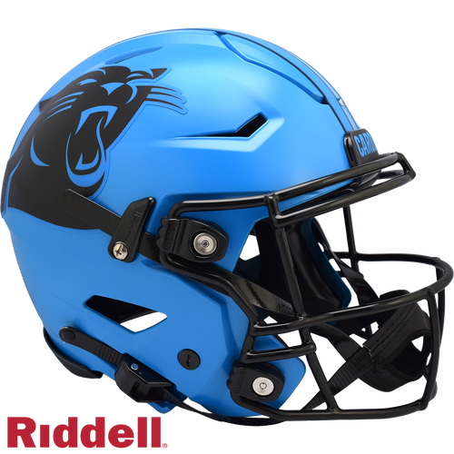 Carolina Panthers Helmet Riddell Authentic Full Size SpeedFlex Style Rave Alternate - Riddell