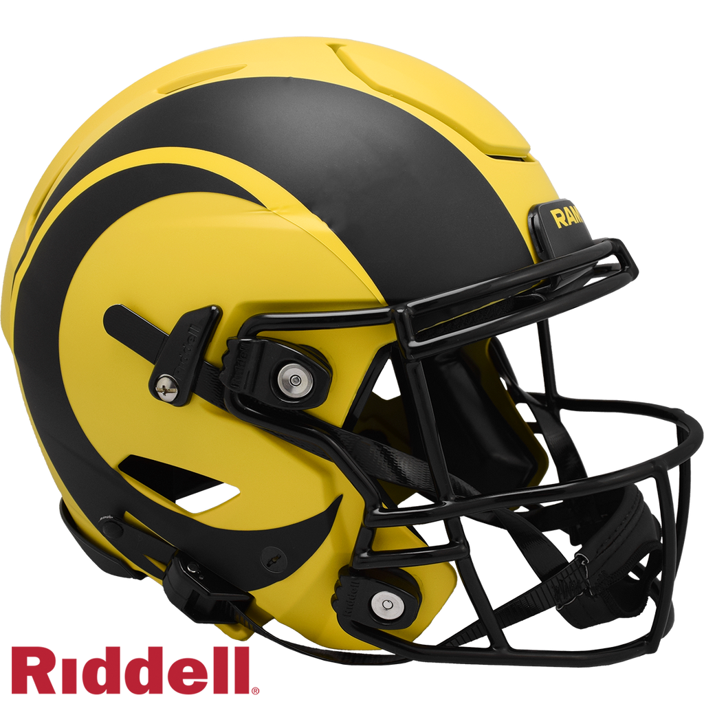 Los Angeles Rams Helmet Riddell Authentic Full Size SpeedFlex Style Rave Alternate - Riddell