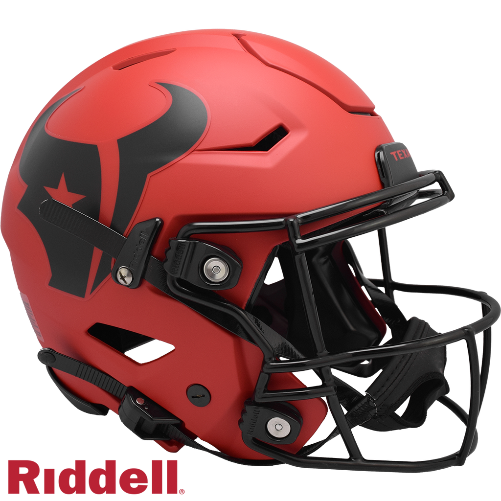 Houston Texans Helmet Riddell Authentic Full Size SpeedFlex Style Rave Alternate - Riddell
