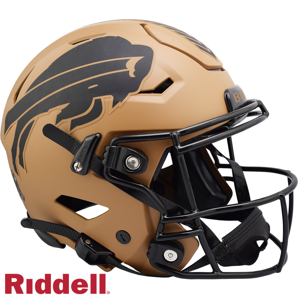 Buffalo Bills Helmet Riddell Authentic Full Size SpeedFlex Style Salute To Service 2023 - Riddell
