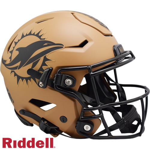 Miami Dolphins Helmet Riddell Authentic Full Size SpeedFlex Style Salute To Service 2023 - Riddell