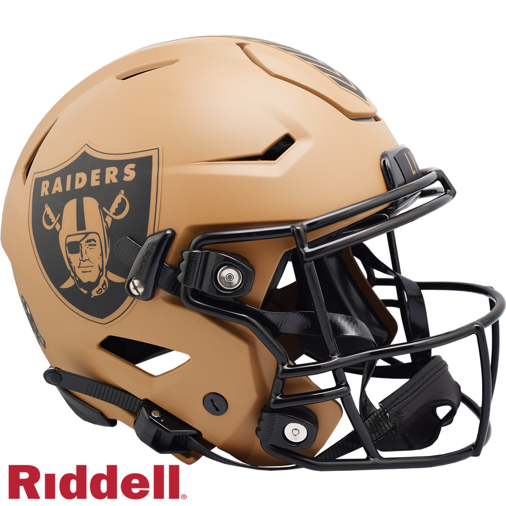 Las Vegas Raiders Helmet Riddell Authentic Full Size SpeedFlex Style Salute To Service 2023 - Riddell
