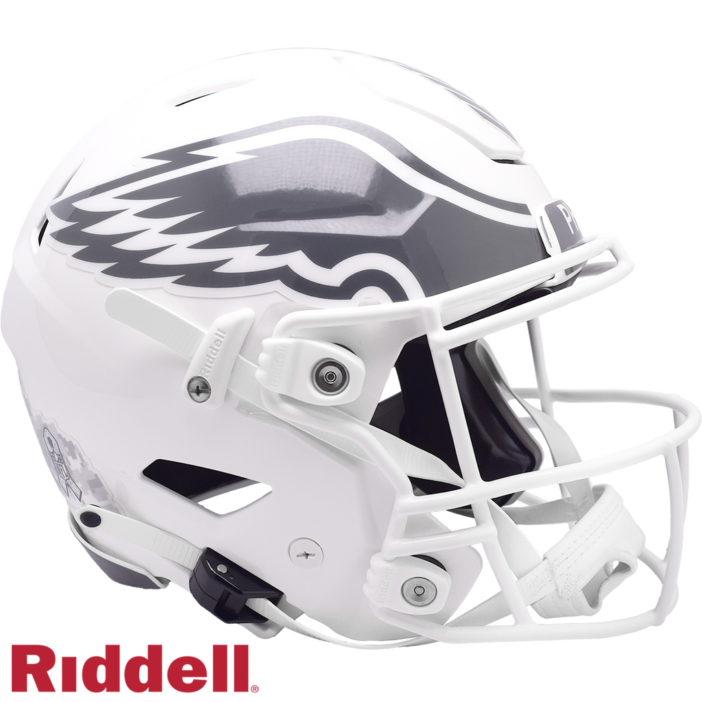 Philadelphia Eagles Helmet Riddell Authentic Full Size SpeedFlex Style Salute To Service 2024 - Riddell