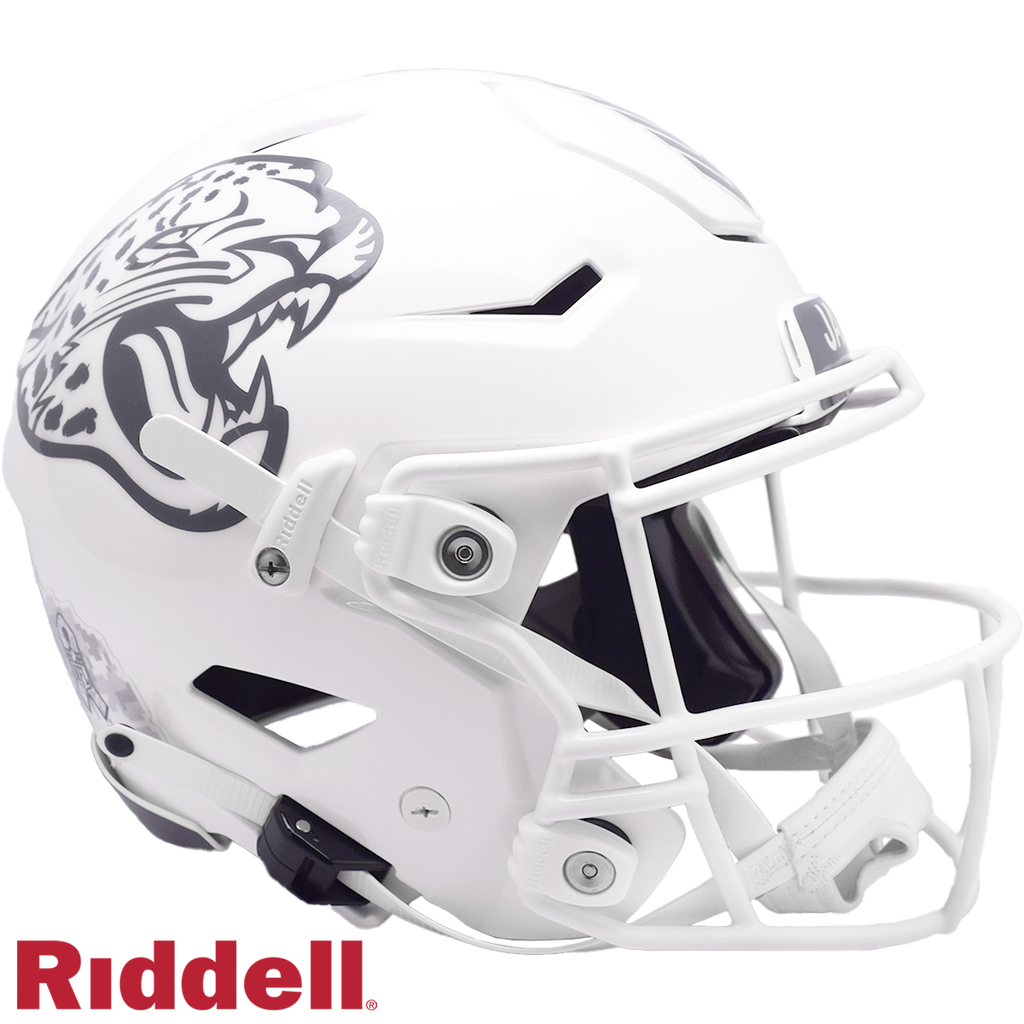 Jacksonville Jaguars Helmet Riddell Authentic Full Size SpeedFlex Style Salute To Service 2024 - Riddell