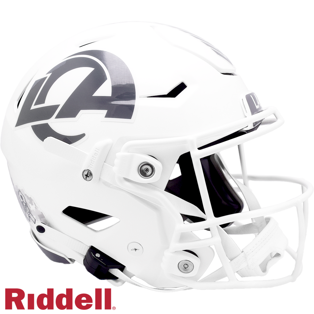 Los Angeles Rams Helmet Riddell Authentic Full Size SpeedFlex Style Salute To Service 2024 - Riddell
