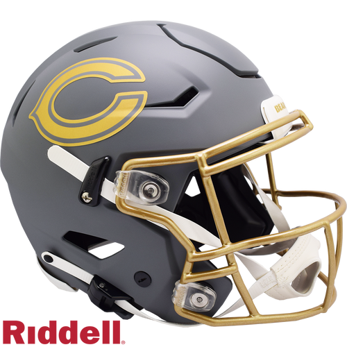 Chicago Bears Helmet Riddell Authentic Full Size SpeedFlex Style Slate Alternate - Riddell