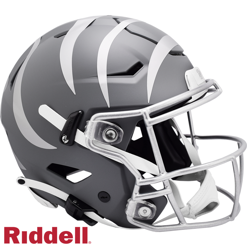 Cincinnati Bengals Helmet Riddell Authentic Full Size SpeedFlex Style Slate Alternate - Riddell