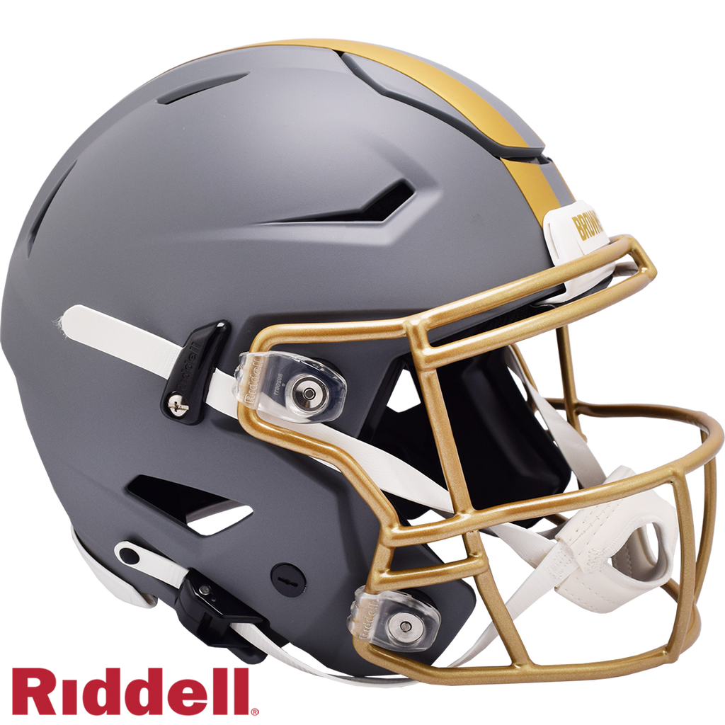Cleveland Browns Helmet Riddell Authentic Full Size SpeedFlex Style Slate Alternate - Riddell