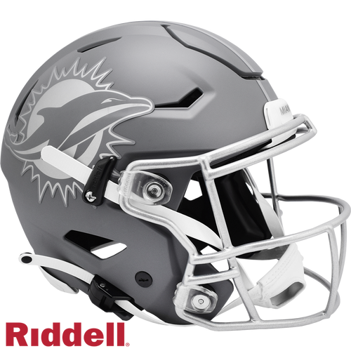 Miami Dolphins Helmet Riddell Authentic Full Size SpeedFlex Style Slate Alternate - Riddell