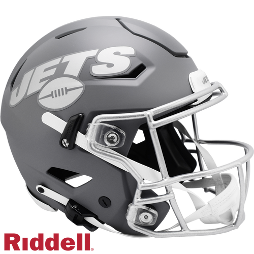 New York Jets Helmet Riddell Authentic Full Size SpeedFlex Style Slate Alternate - Riddell
