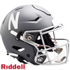 Nebraska Cornhuskers Helmet Riddell Authentic Full Size SpeedFlex Style Slate Alternate - Riddell