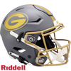 Green Bay Packers Helmet Riddell Authentic Full Size SpeedFlex Style Slate Alternate - Riddell