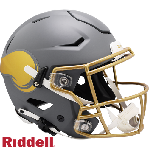 Minnesota Vikings Helmet Riddell Authentic Full Size SpeedFlex Style Slate Alternate - Riddell
