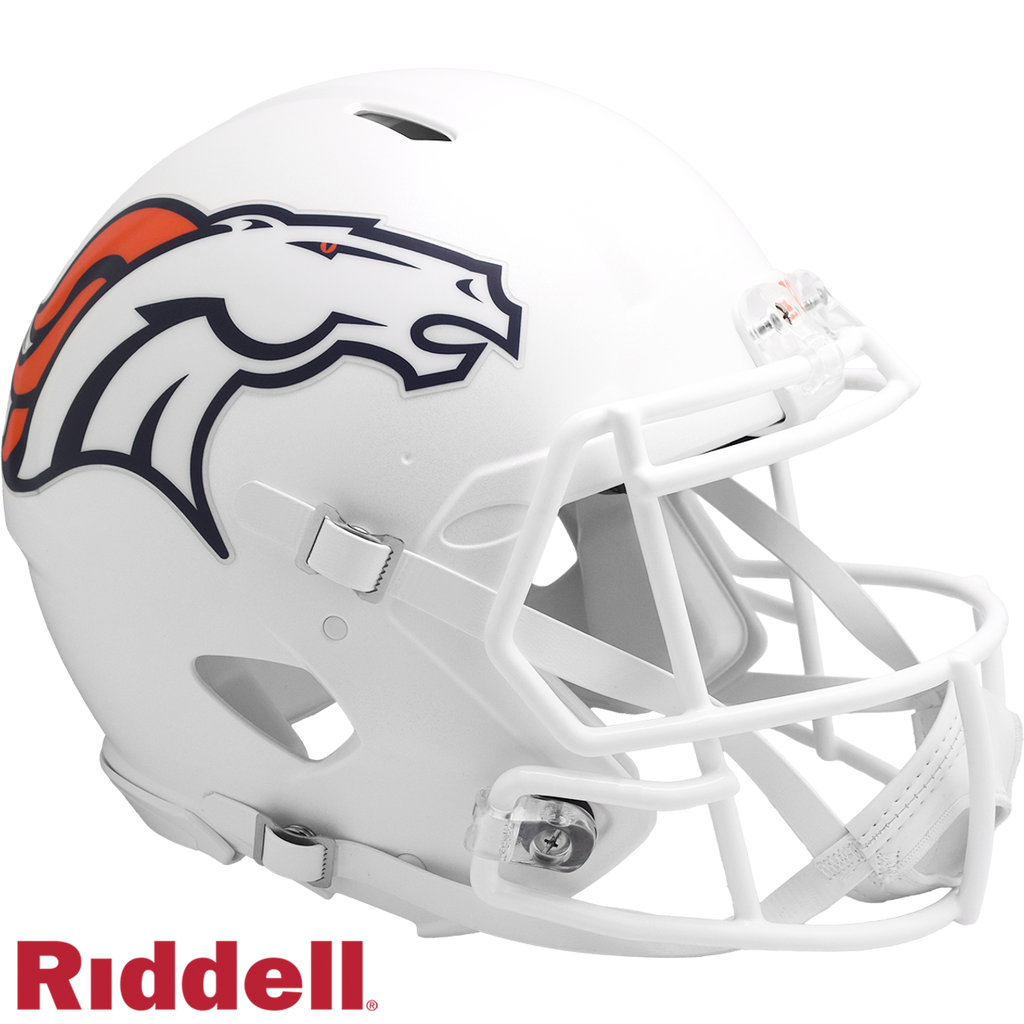 Denver Broncos Helmet Riddell Authentic Full Size Speed Style On-Field Alternate 2024 - Riddell