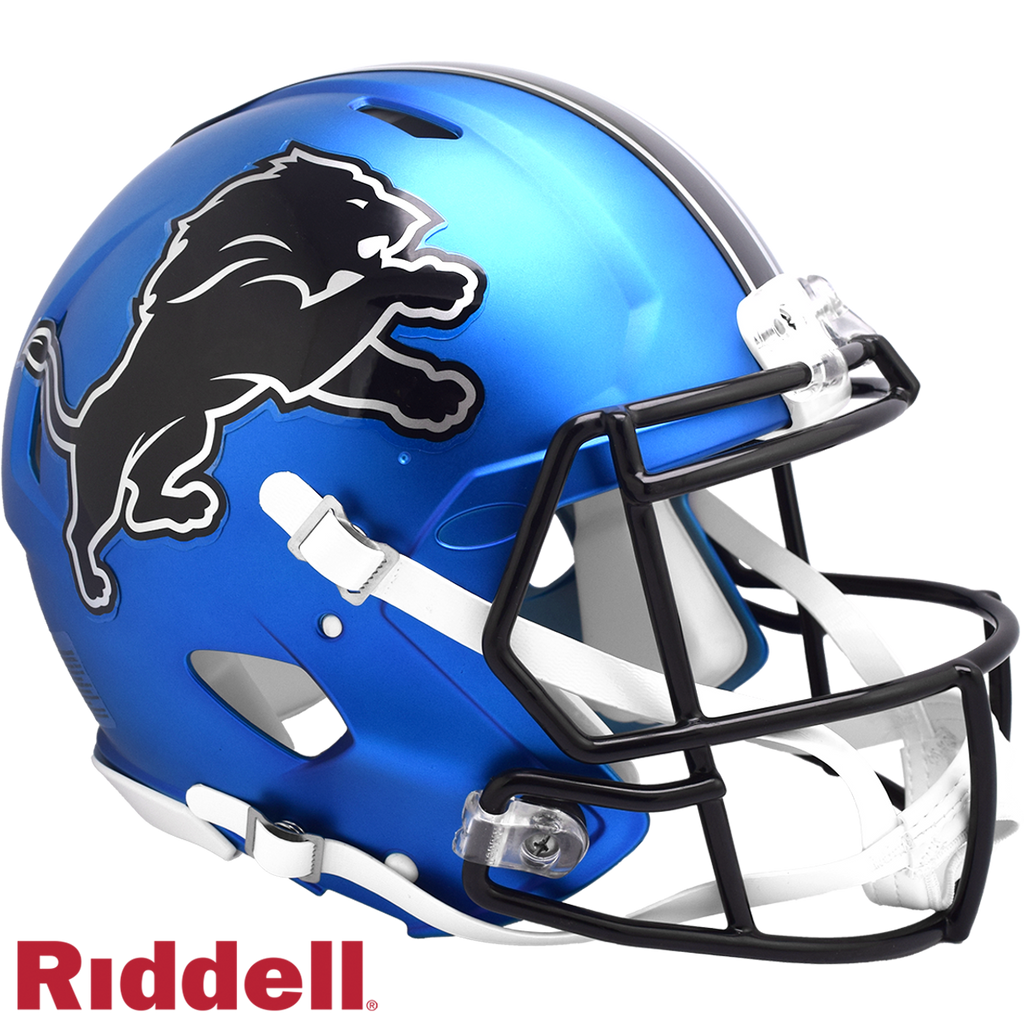 Detroit Lions Helmet Riddell Authentic Full Size Speed Style On-Field Alternate 2024 - Riddell