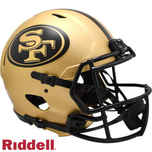 San Francisco 49ers Helmet Riddell Authentic Full Size Speed Style Rave Alternate - Riddell