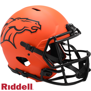 Denver Broncos Helmet Riddell Authentic Full Size Speed Style Rave Alternate - Riddell