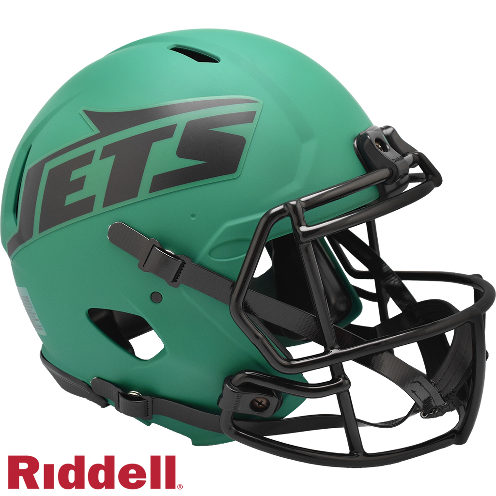 New York Jets Helmet Riddell Authentic Full Size Speed Style Rave Alternate - Riddell