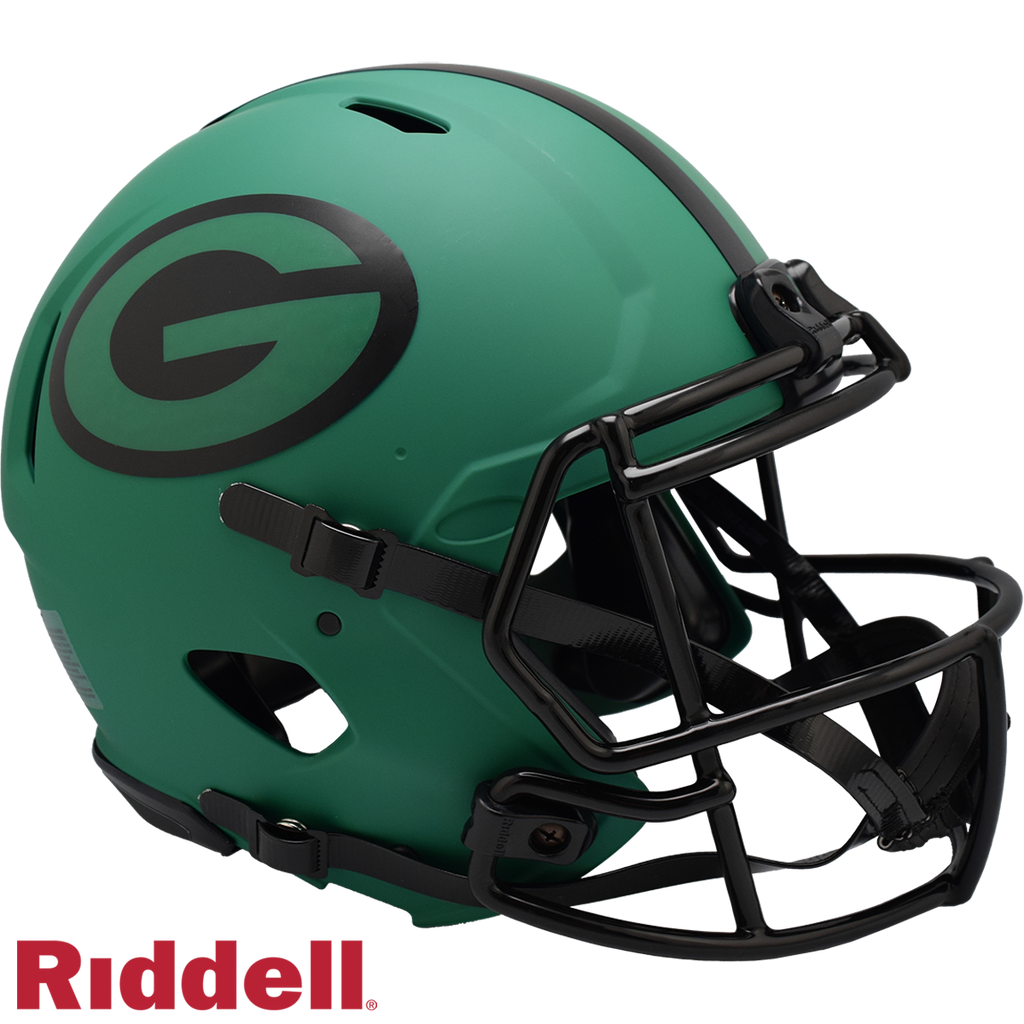 Packers Riddel Green Bay Packers Helmet Riddell Authentic Full Size Speed Style Rave ...