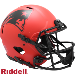 New England Patriots Helmet Riddell Authentic Full Size Speed Style Rave Alternate - Riddell