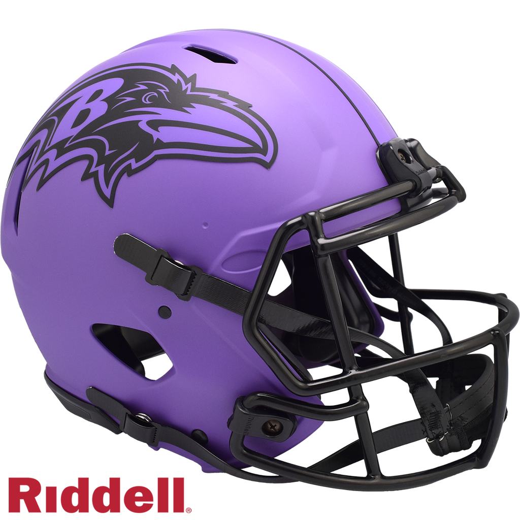 Baltimore Ravens Helmet Riddell Authentic Full Size Speed Style Rave Alternate - Riddell