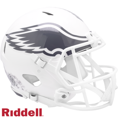 Philadelphia Eagles Helmet Riddell Authentic Full Size Speed Style Salute To Service 2024 - Riddell