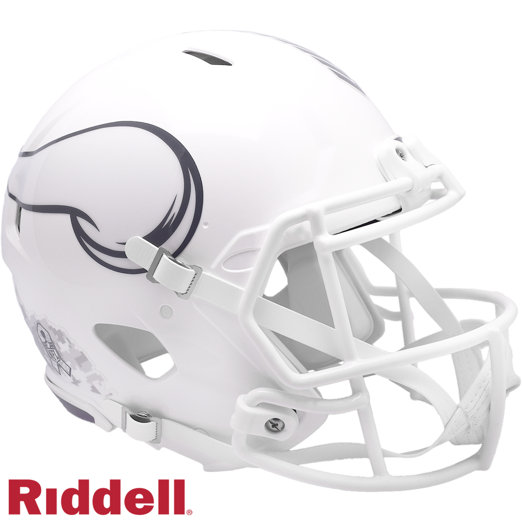Minnesota Vikings Helmet Riddell Authentic Full Size Speed Style Salute To Service 2024 - Riddell