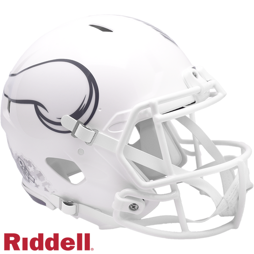 Minnesota Vikings Helmet Riddell Authentic Full Size Speed Style Salute To Service 2024 - Riddell