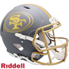 San Francisco 49ers Helmet Riddell Authentic Full Size Speed Style Slate Alternate - Riddell