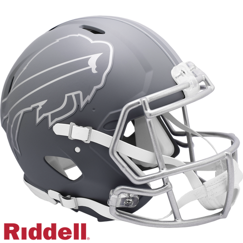 Buffalo Bills Helmet Riddell Authentic Full Size Speed Style Slate Alternate - Riddell