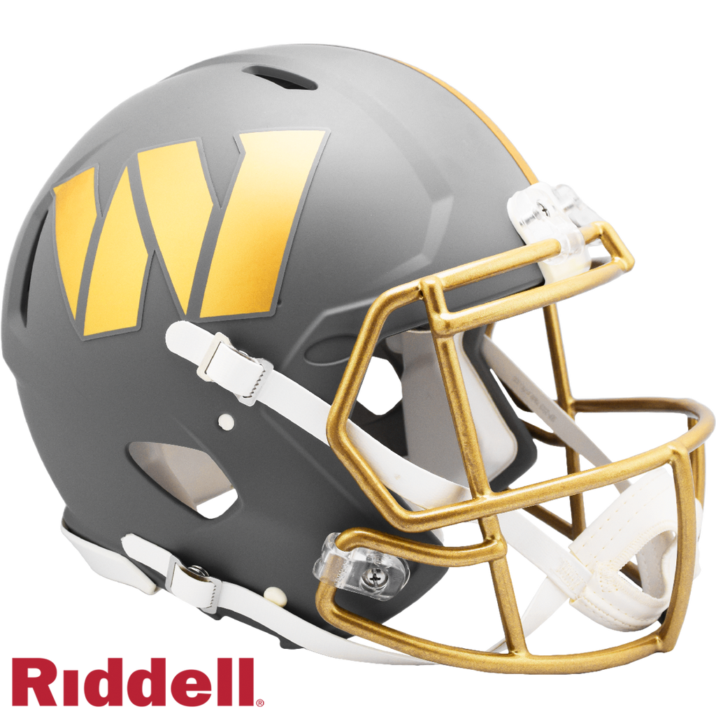 Washington Commanders Helmet Riddell Authentic Full Size Speed Style Slate Alternate - Riddell