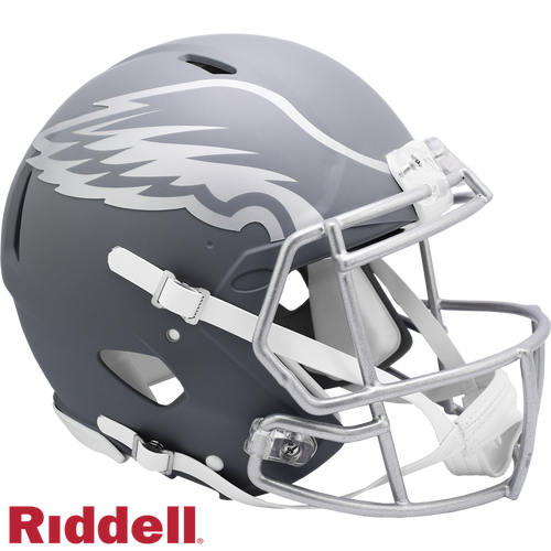 Philadelphia Eagles Helmet Riddell Authentic Full Size Speed Style Slate Alternate - Riddell