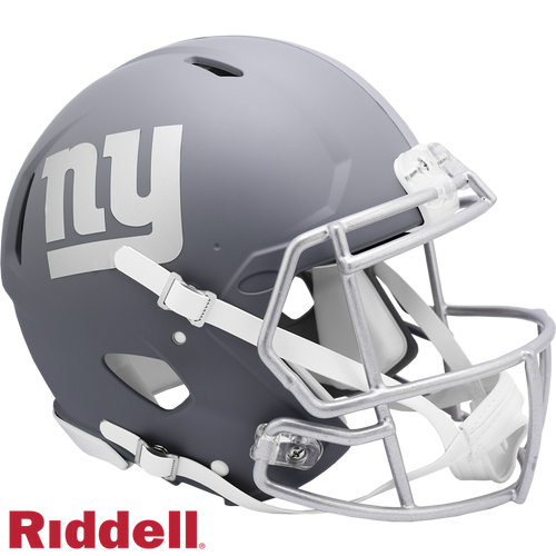 New York Giants Helmet Riddell Authentic Full Size Speed Style Slate Alternate - Riddell