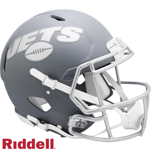 New York Jets Helmet Riddell Authentic Full Size Speed Style Slate Alternate - Riddell