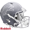 Detroit Lions Helmet Riddell Authentic Full Size Speed Style Slate Alternate - Riddell