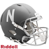 Nebraska Cornhuskers Helmet Riddell Authentic Full Size Speed Style Slate Alternate - Riddell