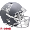 New England Patriots Helmet Riddell Authentic Full Size Speed Style Slate Alternate - Riddell