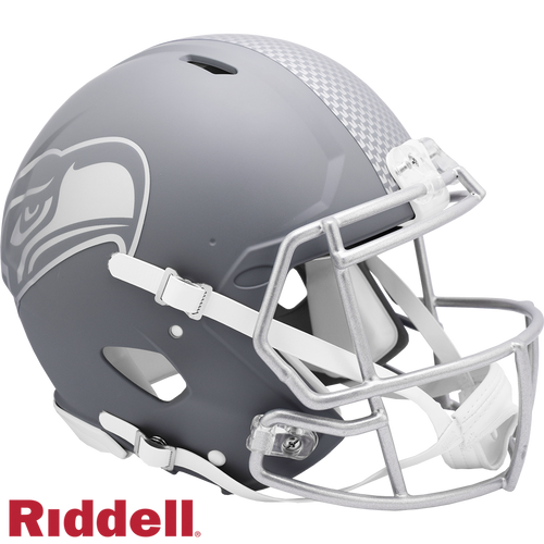 Seattle Seahawks Helmet Riddell Authentic Full Size Speed Style Slate Alternate - Riddell
