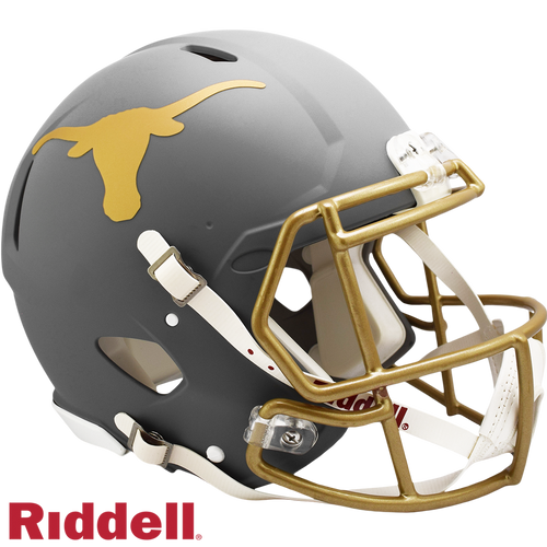 Texas Longhorns Helmet Riddell Authentic Full Size Speed Style Slate Alternate - Riddell
