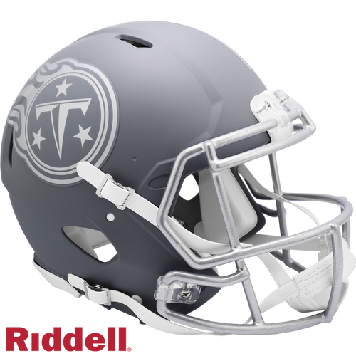 Tennessee Titans Helmet Riddell Authentic Full Size Speed Style Slate Alternate - Riddell