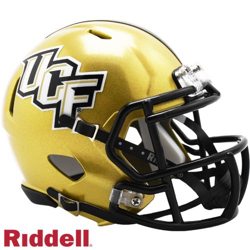 Central Florida Knights Helmet Riddell Replica Mini Speed Style Gold - Riddell