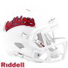 Fresno State Bulldogs Helmet Riddell Replica Mini Speed Style Harvest Design White Design - 0