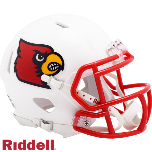 Louisville Cardinals Helmet Riddell Replica Mini Speed Style White - Riddell