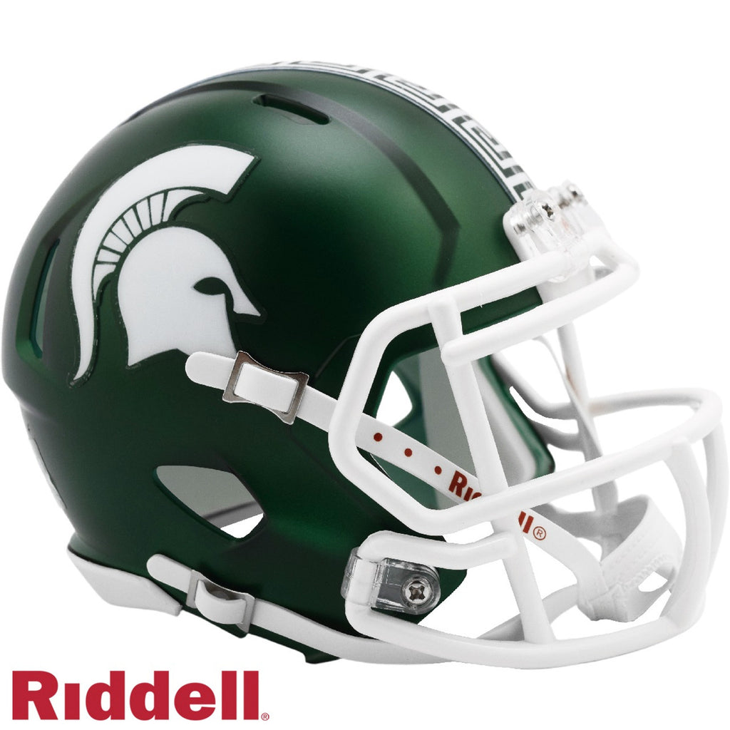 Michigan State Spartans Helmet Riddell Replica Mini Speed Style Satin - Riddell