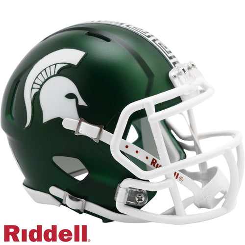 Michigan State Spartans Helmet Riddell Replica Mini Speed Style Satin - Riddell